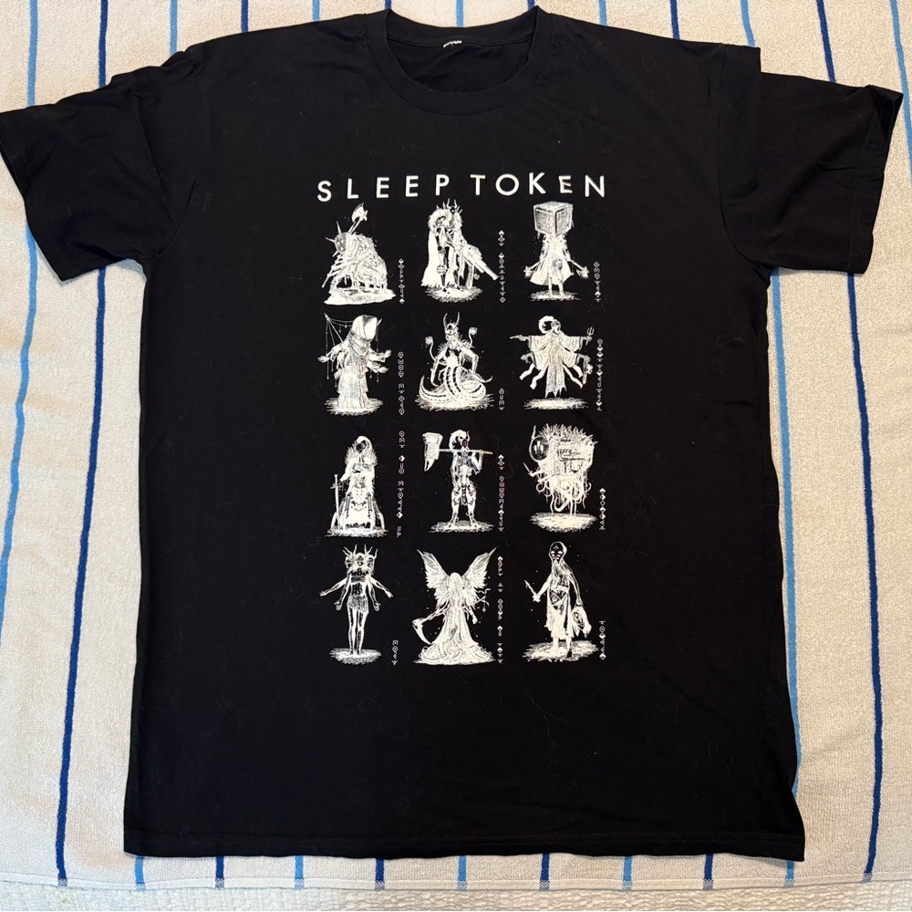 Sleep Token Black TMBTE Chart Tee Shirt Size XL